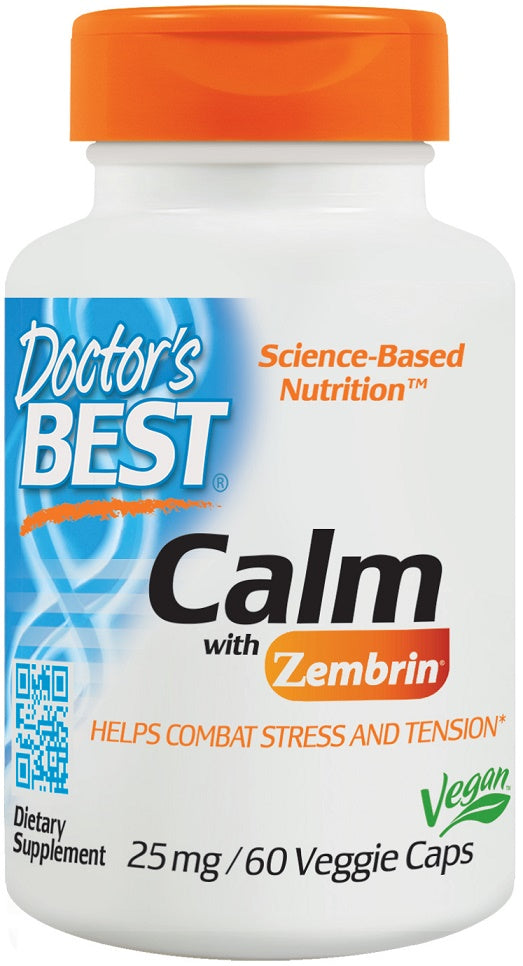 Doctor's Best Calm with Zembrin - 25mg - 60 vcaps
