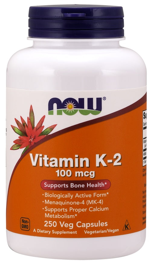 NOW Foods Vitamin K-2 - 100mcg - 100 vcaps