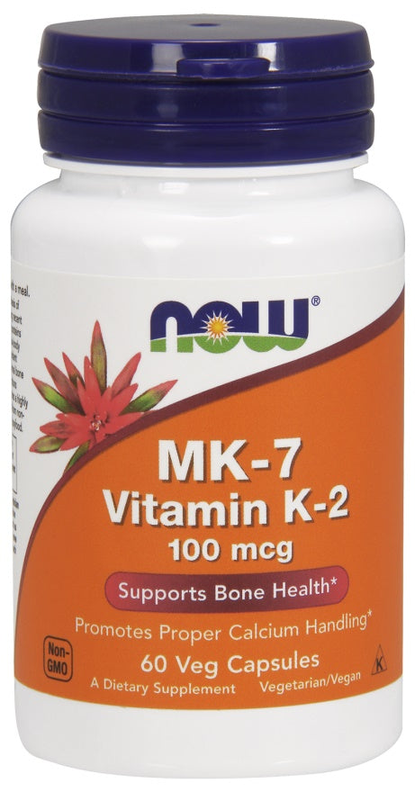 NOW Foods MK-7 Vitamin K-2 - 100mcg - 120 vcaps