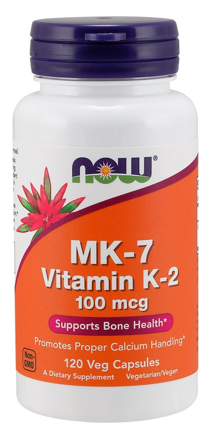 NOW Foods MK-7 Vitamin K-2 - 100mcg - 120 vcaps