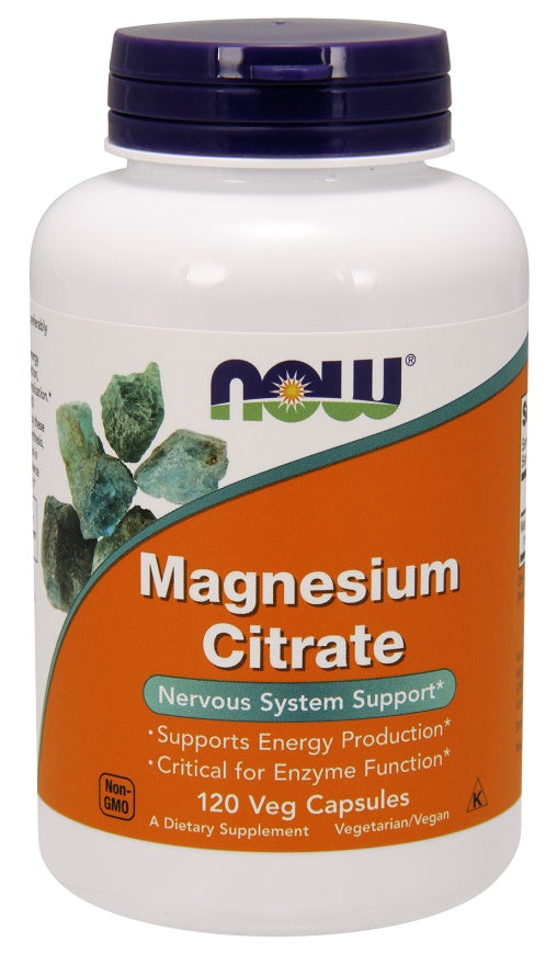 NOW Foods Magnesium Citrate - 200mg - 100 tablets