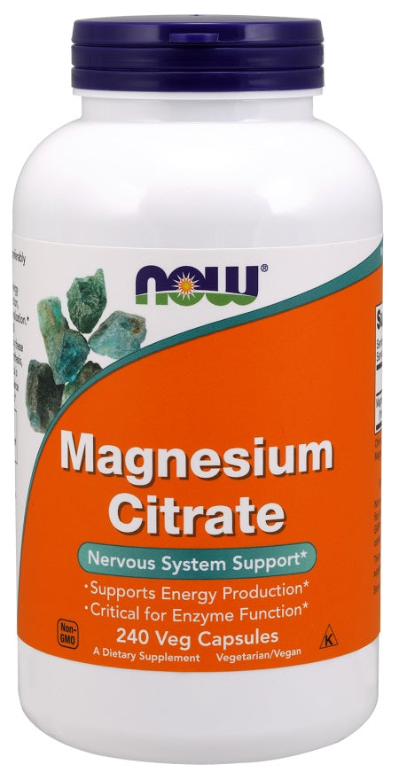 NOW Foods Magnesium Citrate - 200mg - 100 tablets