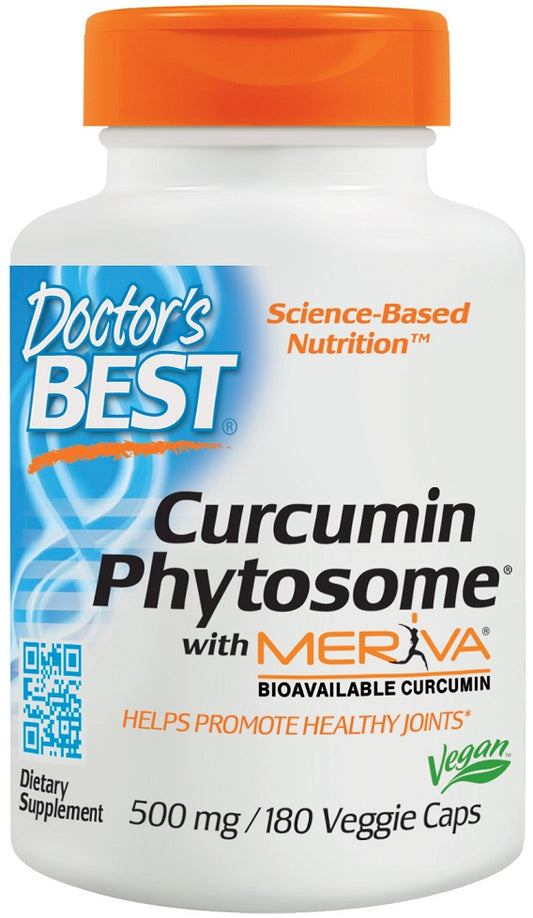 Doctor's Best Curcumin Phytosome with Meriva - 500mg - 180 vcaps