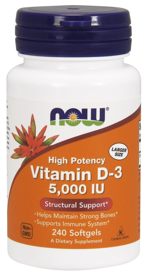 NOW Foods NOW Foods Vitamin D-3 5000 IU - 30 softgels