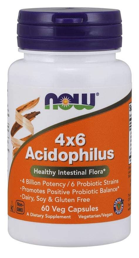 NOW Foods Acidophilus 4X6 - 120 vcaps