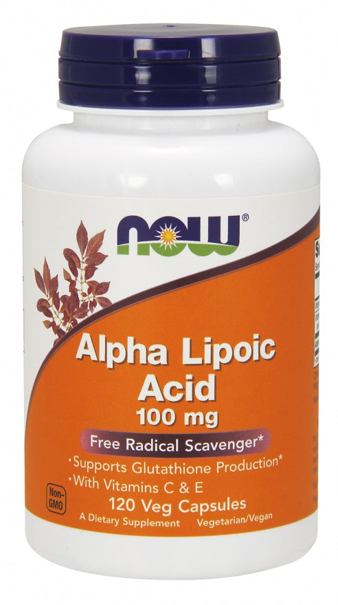 NOW Foods Alpha Lipoic Acid with Vitamins C & E  - 100mg - 60 vcaps