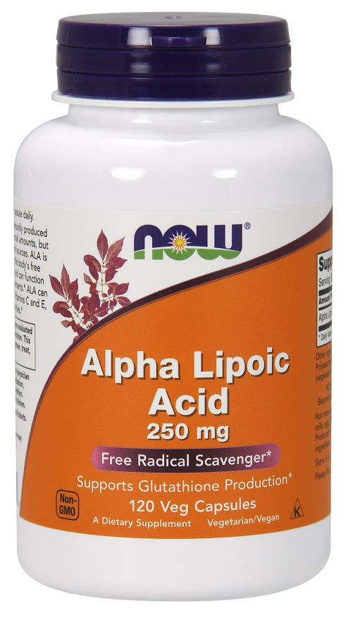 NOW Foods Alpha Lipoic Acid - 250mg - 120 vcaps