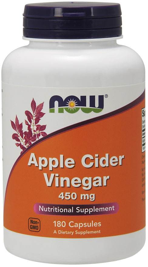 NOW Foods Apple Cider Vinegar - 450mg - 180 vcaps