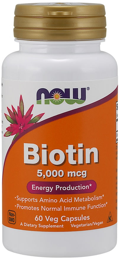 NOW Foods Biotin - 1000mcg - 100 vcaps