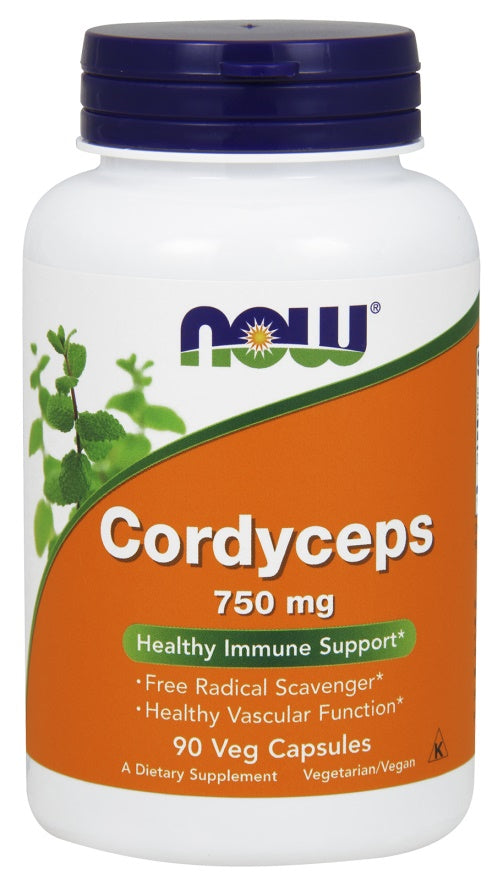 NOW Foods Cordyceps - 750mg - 90 vcaps