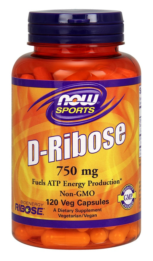 NOW Foods D-Ribose - 750mg - 120 vcaps