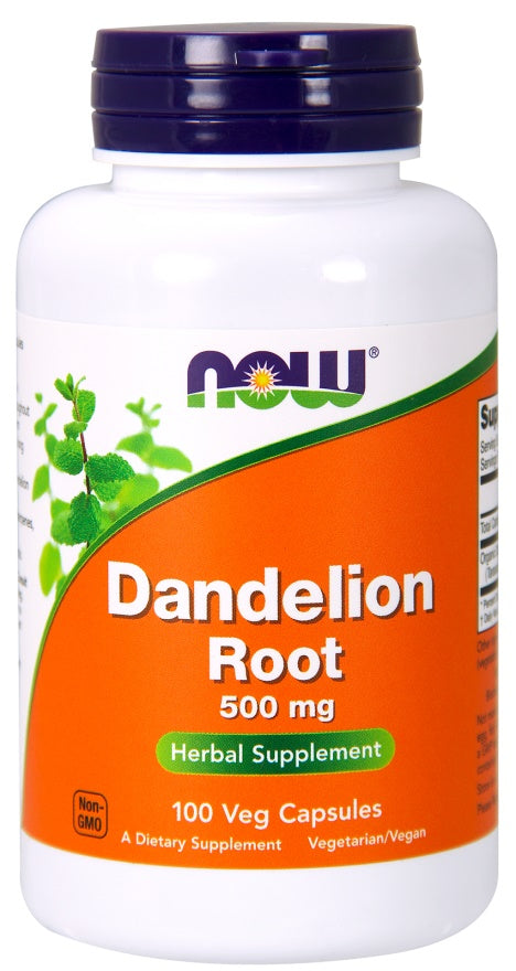 NOW Foods Dandelion Root - 500mg - 100 vcaps