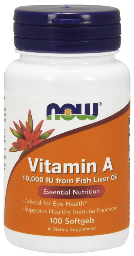 NOW Foods Vitamin A - 10 000 IU - 100 softgels