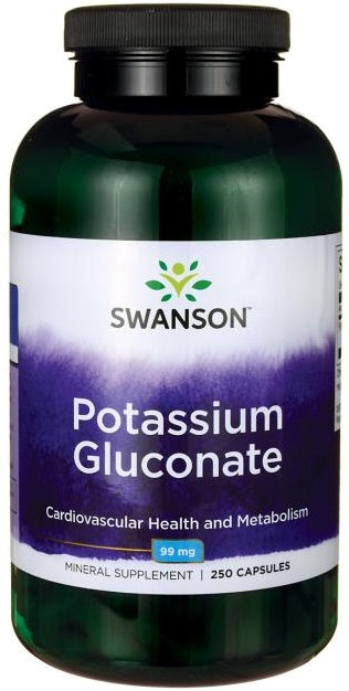 Swanson Potassium Gluconate - 99mg - 250 caps