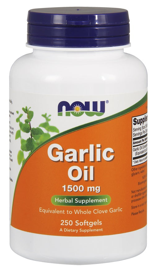 NOW Foods Garlic Oil - 1500mg - 100 softgels