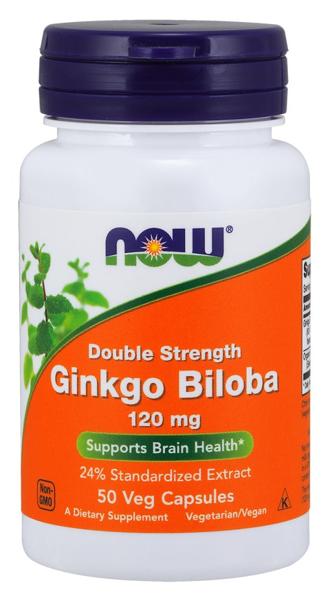 NOW Foods Ginkgo Biloba - 60mg - 120 vcaps