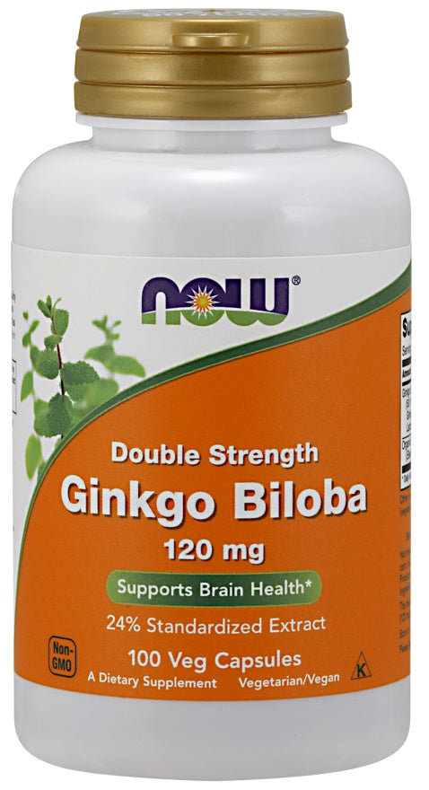 NOW Foods Ginkgo Biloba - 60mg - 120 vcaps