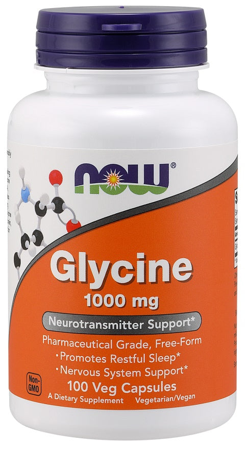 NOW Foods Glycine - 1000mg - 100 vcaps