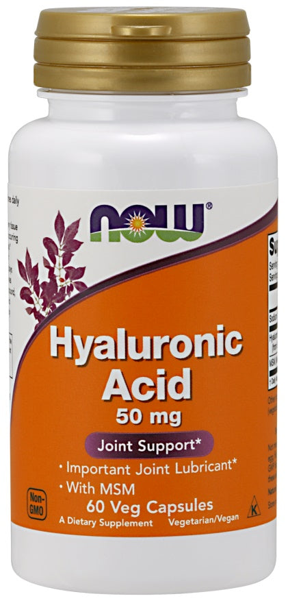 NOW Foods Hyaluronic Acid with MSM - 50mg - 120 vcaps