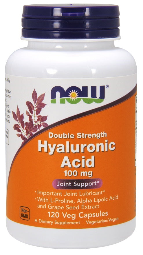 NOW Foods Hyaluronic Acid - 100mg Double Strength - 120 vcaps