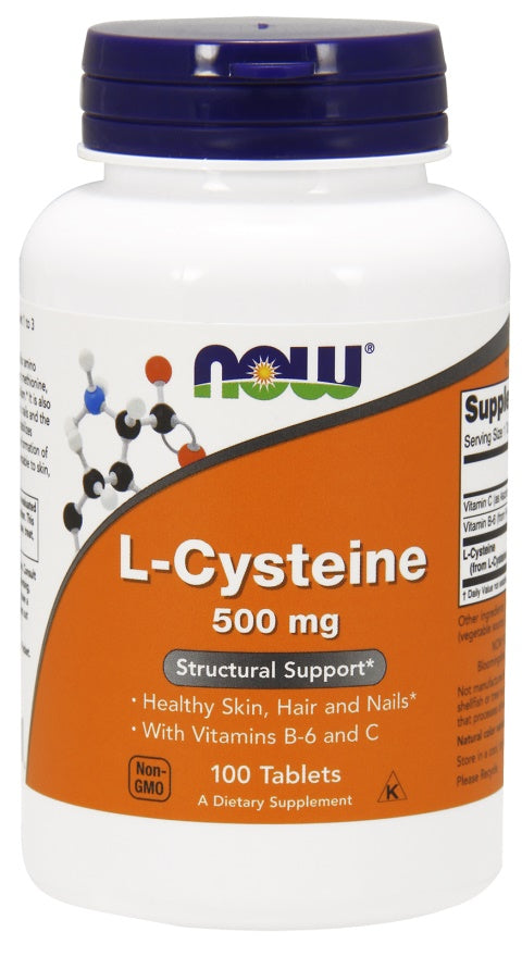 NOW Foods L-Cysteine - 500mg - 100 tablets