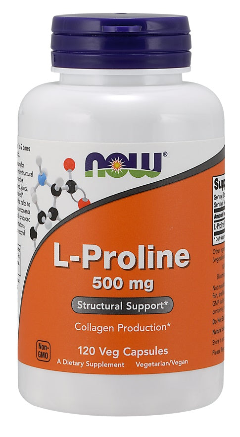 NOW Foods L-Proline - 500mg - 120 vcaps