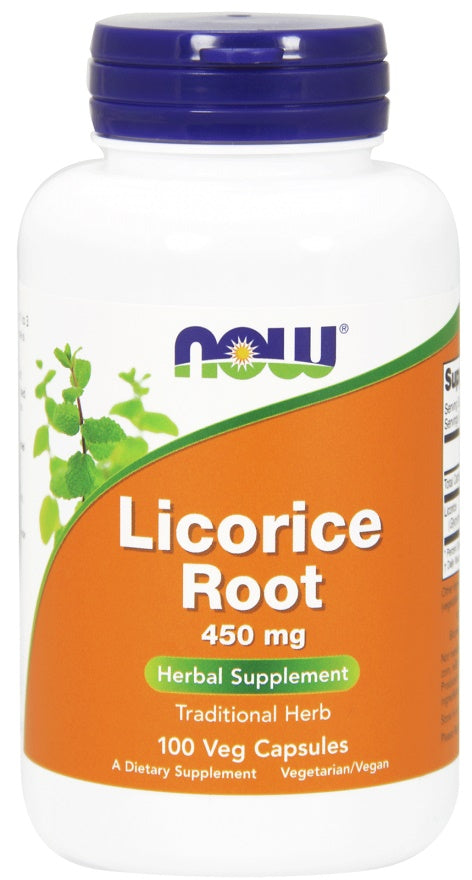 NOW Foods Licorice Root - 450mg - 100 vcaps