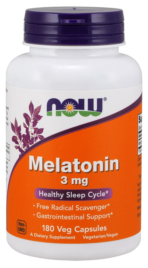 NOW Foods Melatonin 3mg - 180 vcaps