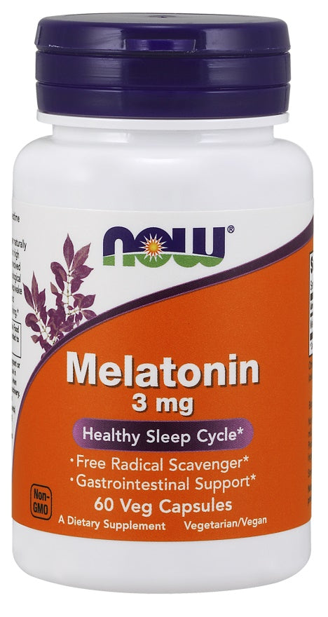 NOW Foods Melatonin 3mg - 60 vcaps