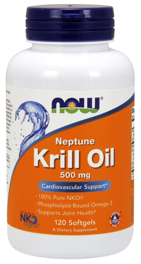 NOW Foods Krill Oil - 1000mg Double Strength - 60 softgels