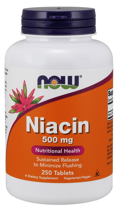 NOW Foods Niacin - 500mg - 250 tabs