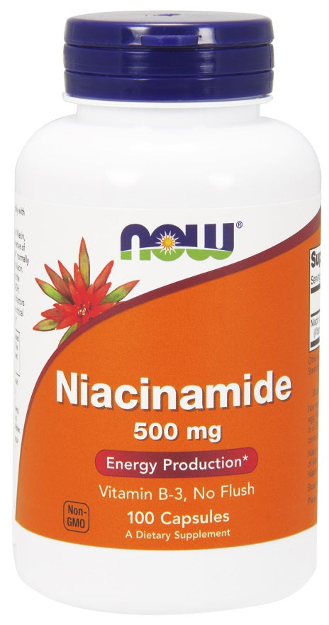 NOW Foods Niacinamide - 500mg - 100 caps