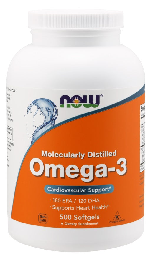 NOW Foods Omega-3 Molecularly Distilled - 100 softgels