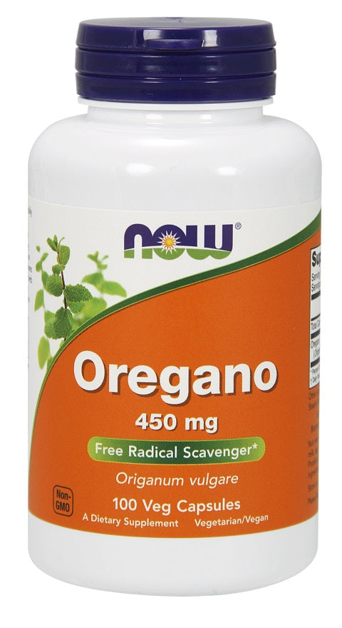 NOW Foods Oregano - 450mg - 100 vcaps