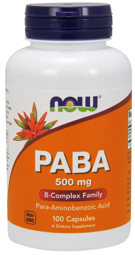 NOW Foods PABA - 500mg - 100 caps