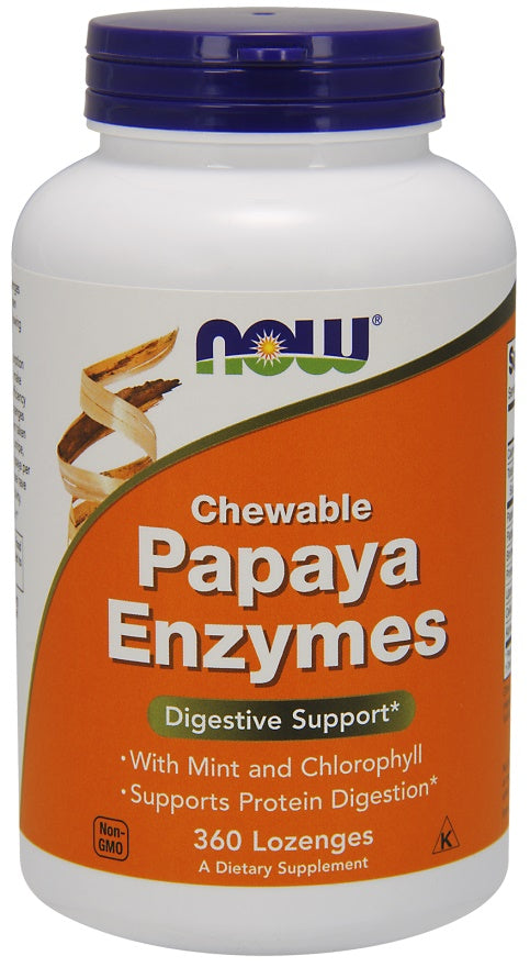 NOW Foods Papaya Enzyme - 180 lozenges