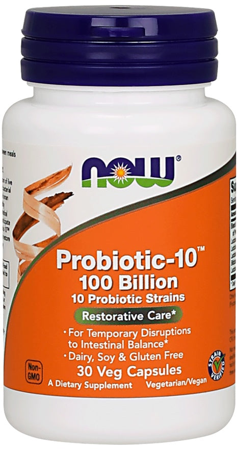 NOW Foods Probiotic-10 100 Billion - 30 vcaps