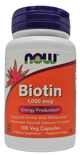 NOW Foods Biotin - 1000mcg - 100 vcaps