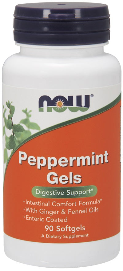 NOW Foods Peppermint Gels - 90 softgels