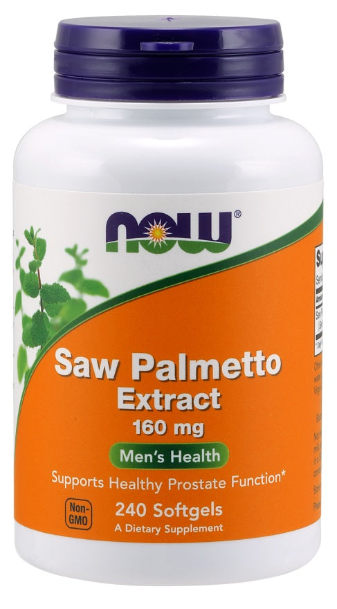 NOW Foods Saw Palmetto Extract with Pumpkin Seed Oil and Zinc - 80mg - 90 softgels