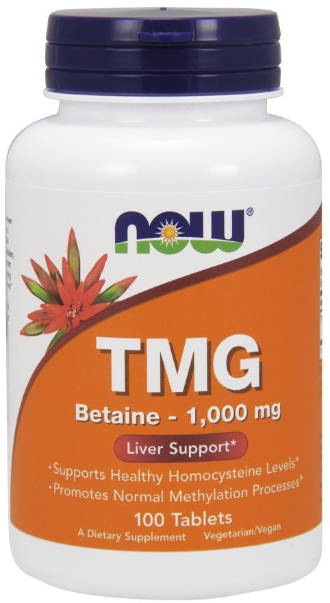 NOW Foods TMG (Trimethylglycine) - 1000mg - 100 tabs