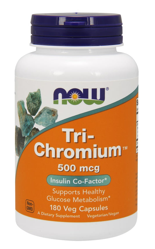 NOW Foods Tri-Chromium - 500mcg - 180 vcaps