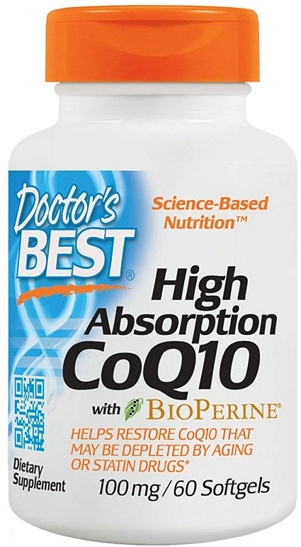 Doctor's Best High Absorption CoQ10 with BioPerine - 100mg - 120 softgels