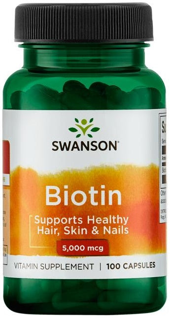 Swanson Biotin - 5000mcg - 100 caps