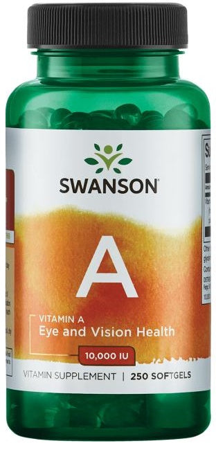 Swanson Vitamin A - 10 000 IU - 250 softgels