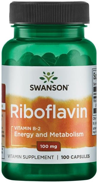 Swanson Riboflavin Vitamin B-2 - 100mg - 100 caps