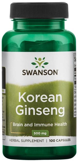 Swanson Korean Ginseng - 500mg - 100 caps