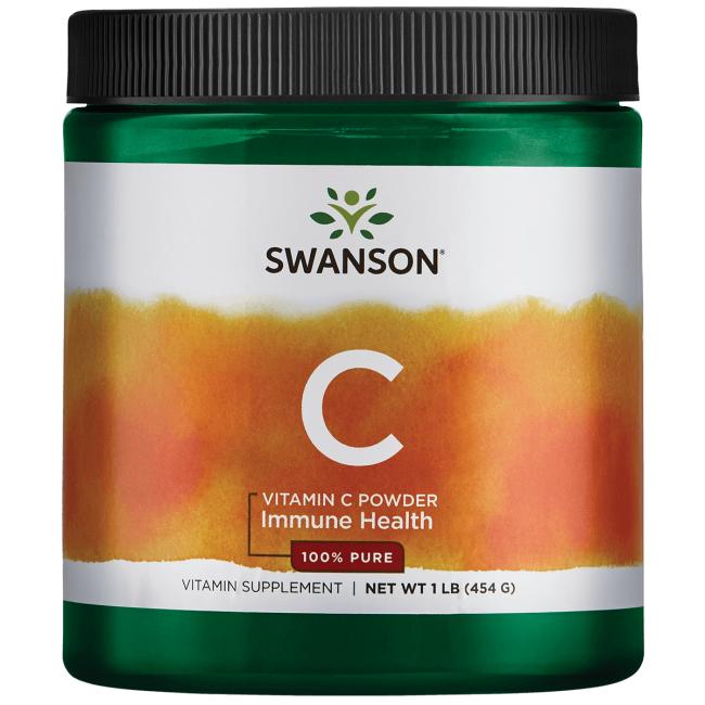 Swanson Vitamin C Powder 100% Pure - 454g