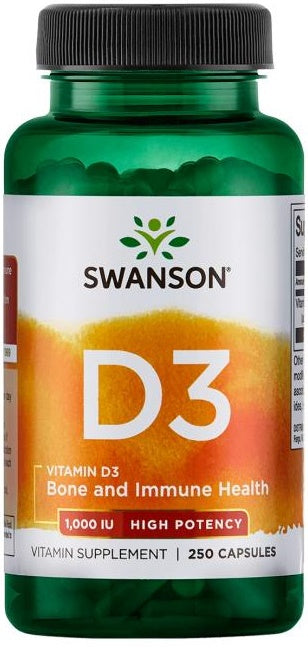 Swanson Vitamin D-3 - 1000 IU - 250 caps