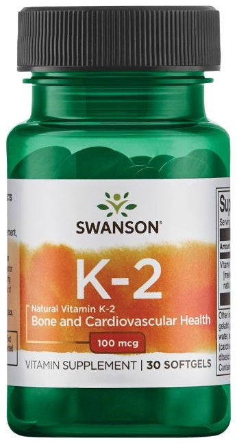 Swanson Vitamin K-2 Natural - 100mcg - 30 softgels